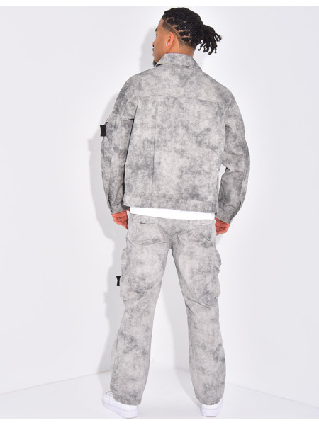 Ensemble pantalon et veste en jeans