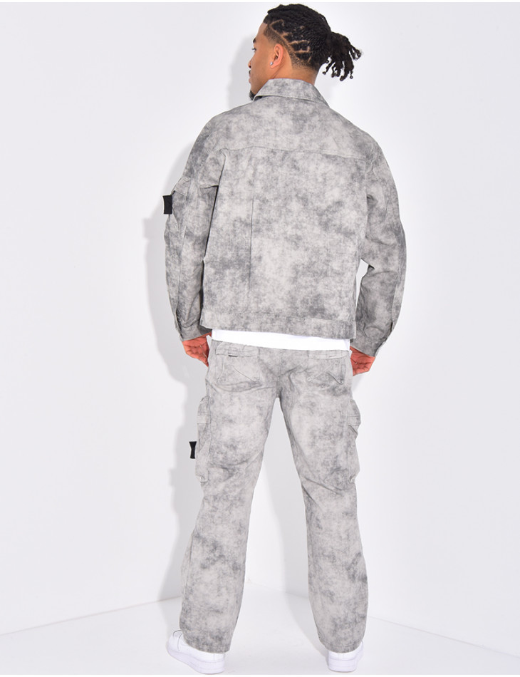 Ensemble pantalon et veste en jeans