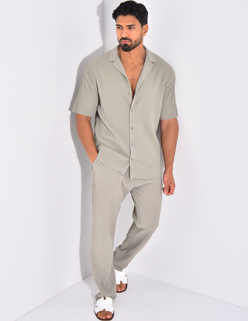 Ensemble plissé pantalon et...