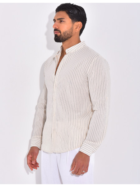 Chemise manches longues à rayures