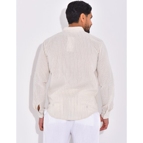 Chemise manches longues à rayures
