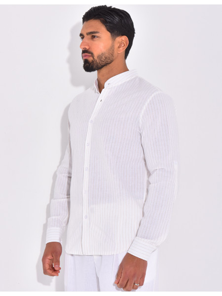 Chemise manches longues à rayures
