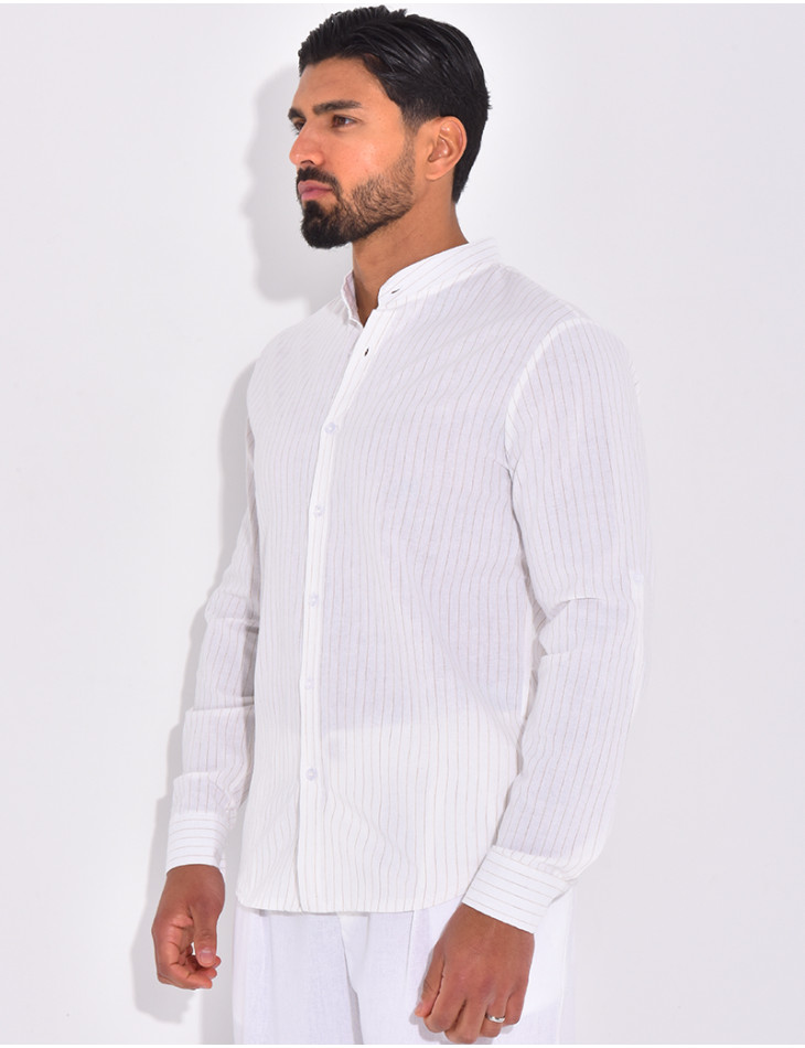 Chemise manches longues à rayures