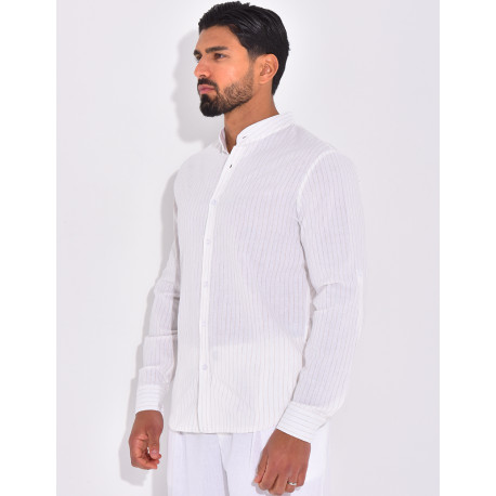 Chemise manches longues à rayures