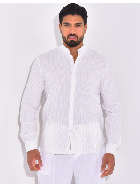 Chemise manches longues à rayures