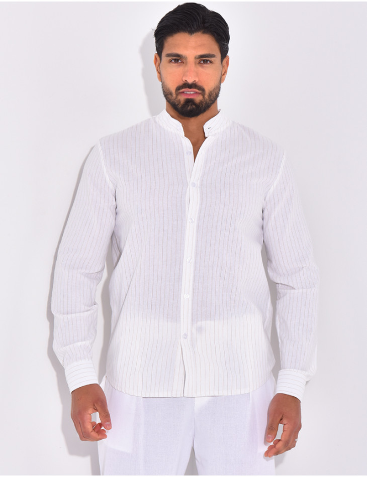 Chemise manches longues à rayures