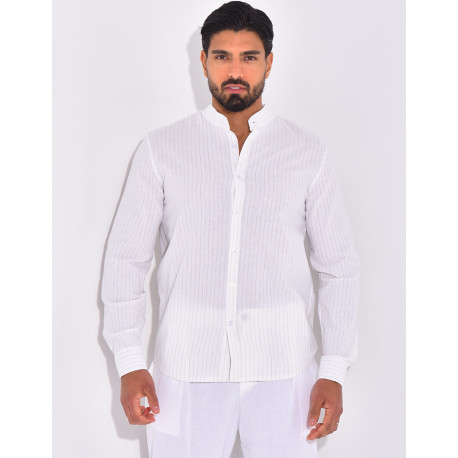 Chemise manches longues à rayures