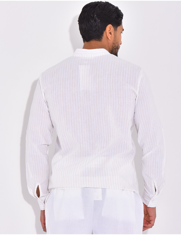 Chemise manches longues à rayures