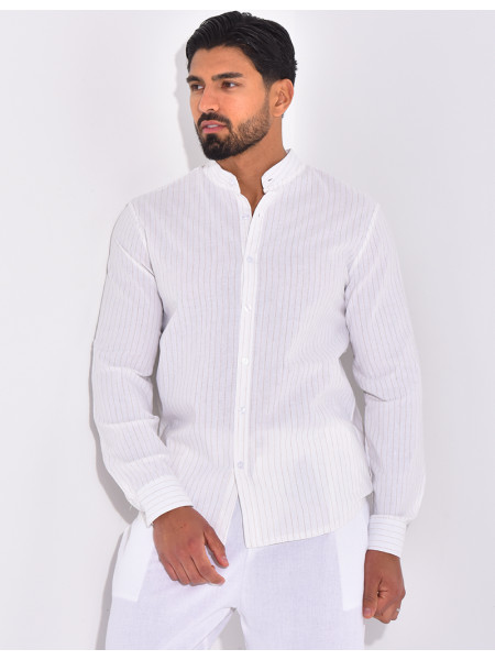 Chemise manches longues à rayures