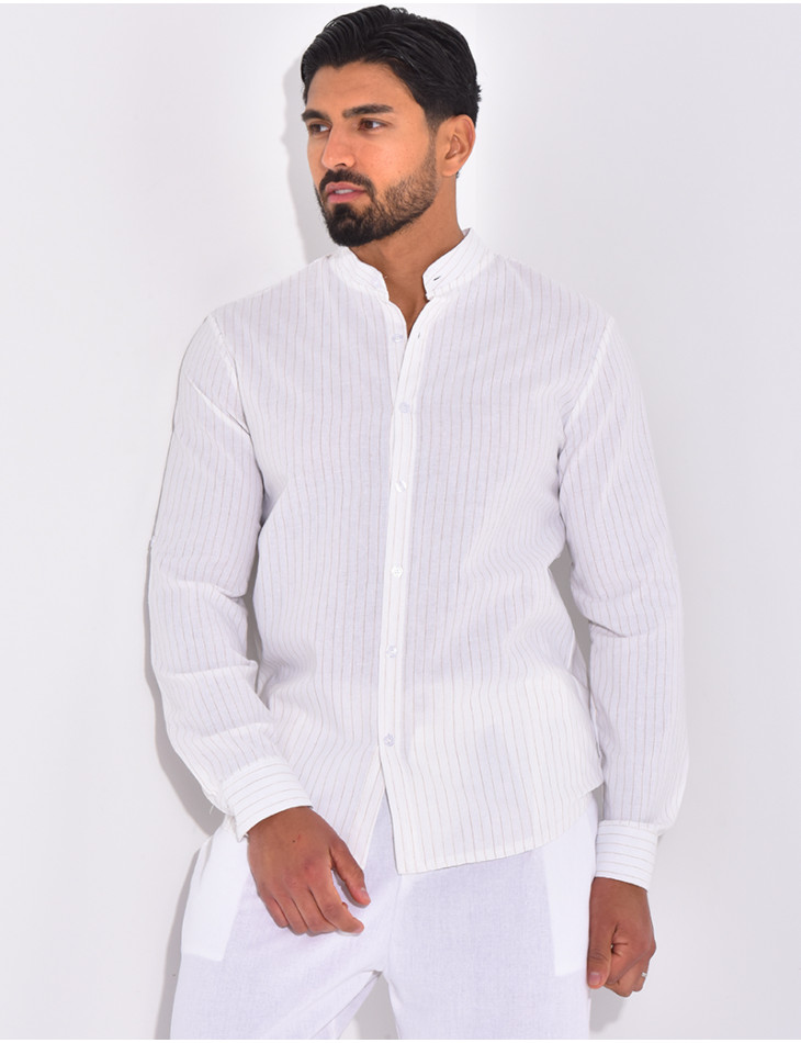 Chemise manches longues à rayures
