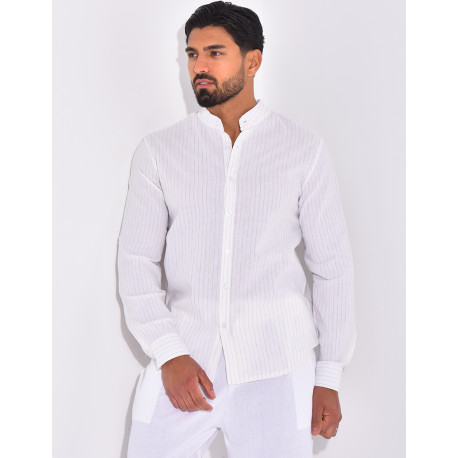 Chemise manches longues à rayures