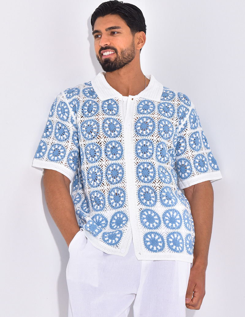 Chemise manches courtes...