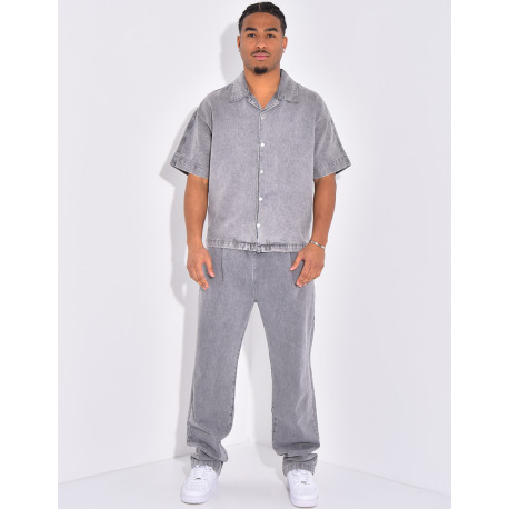 Ensemble en jeans pantalon et chemise