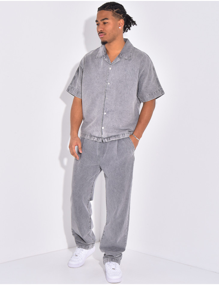 Ensemble en jeans pantalon et chemise