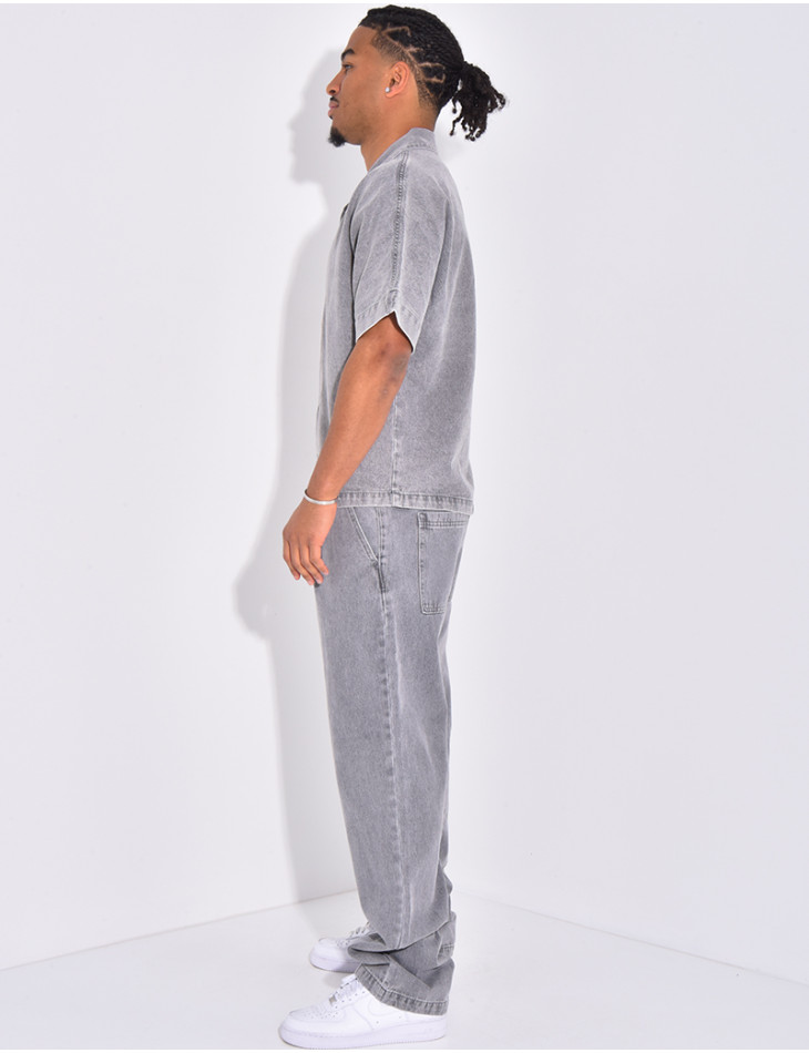 Ensemble en jeans pantalon et chemise