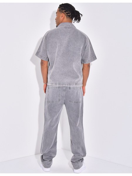 Ensemble en jeans pantalon et chemise
