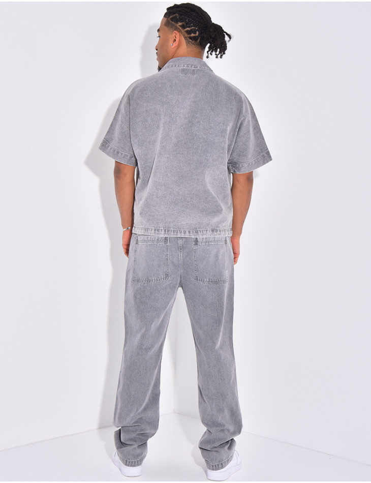 Ensemble en jeans pantalon et chemise