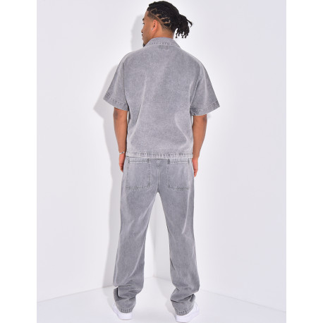 Ensemble en jeans pantalon et chemise