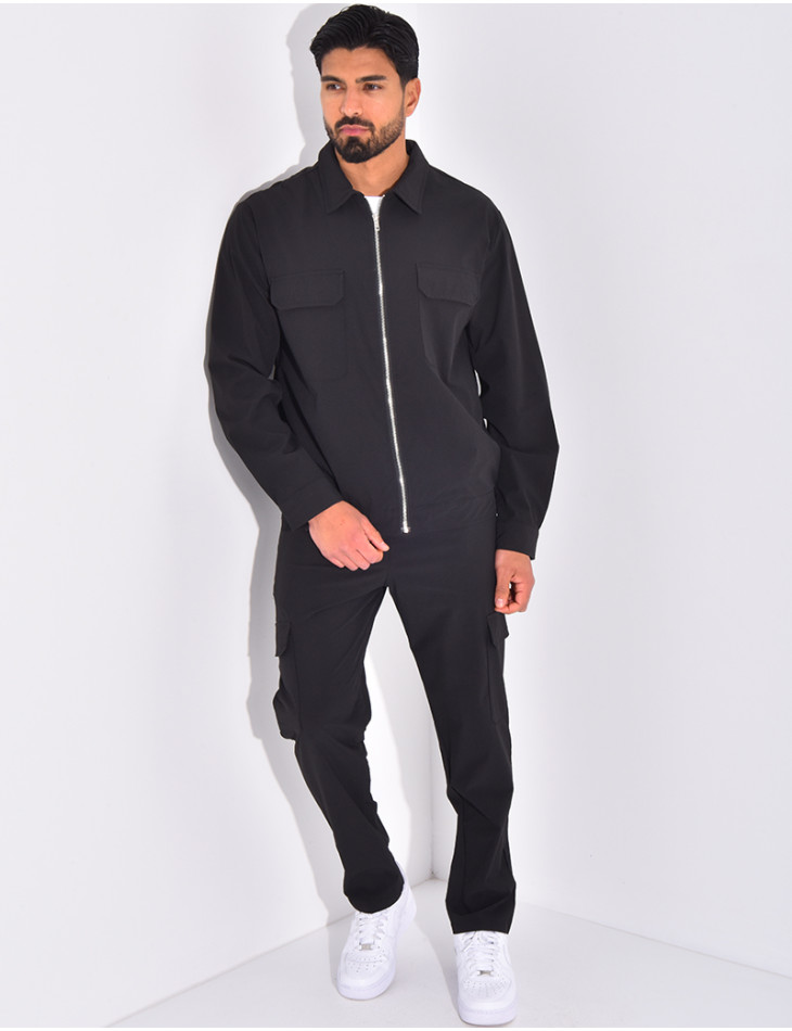 Ensemble pantalon et veste zippée