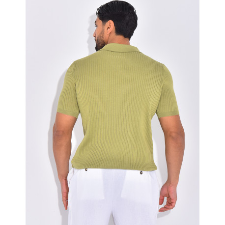 Polo shirt, short sleeves