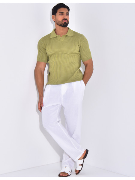 Polo shirt, short sleeves