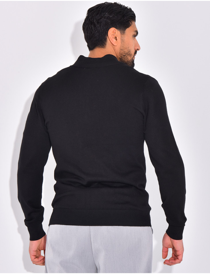 Slim waistcoat with zip fastening,