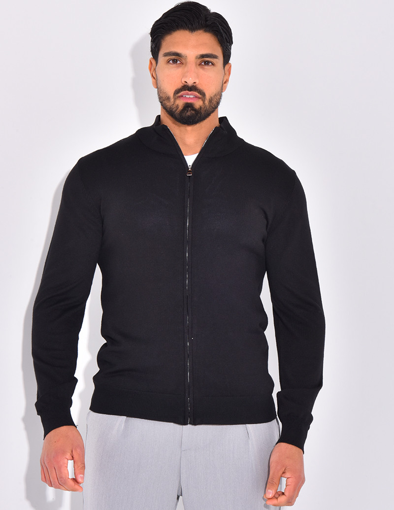 Slim waistcoat with zip...