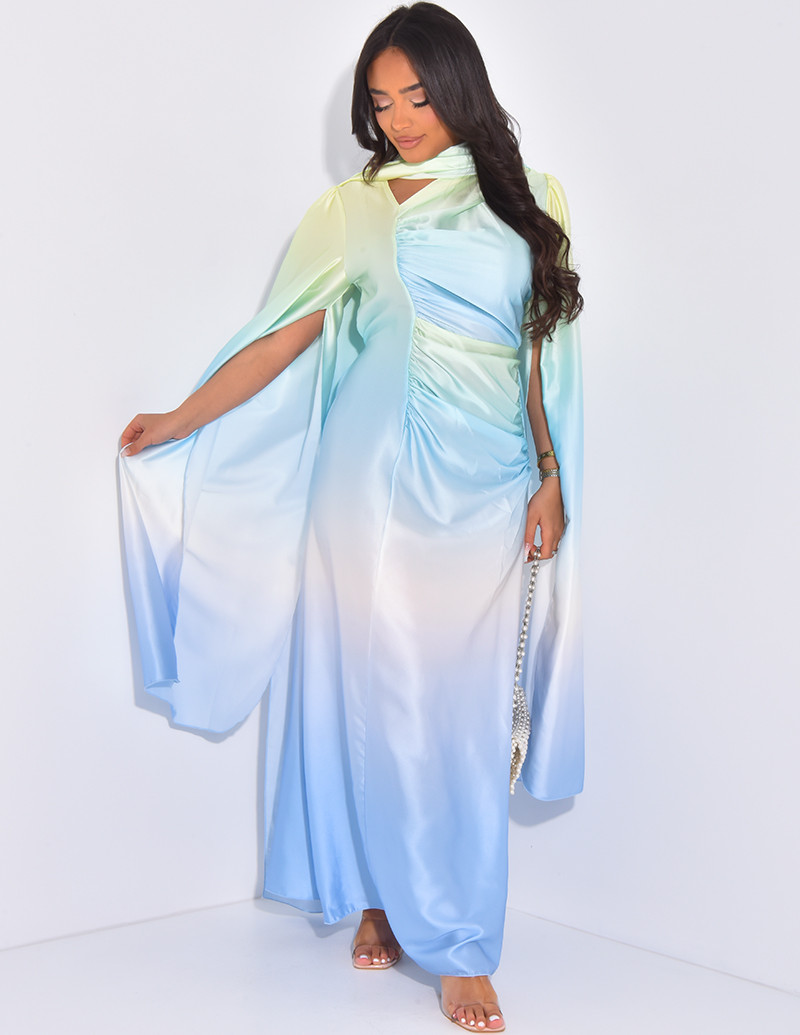 Ensemble robe froncée tie...