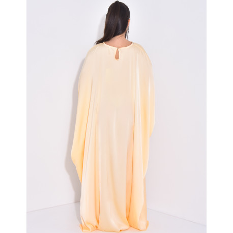 Abaya mit farbigem Schmuck