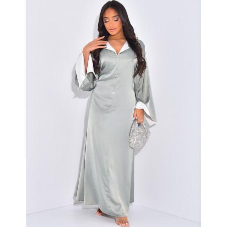 Abaya à bijoux et ceinture