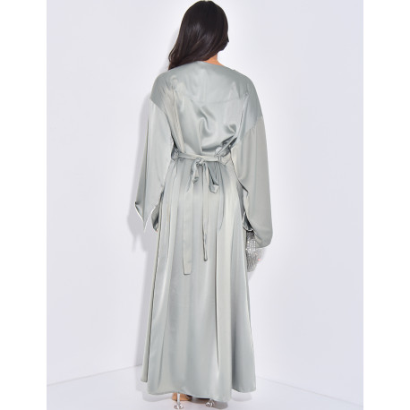 Abaya à bijoux et ceinture