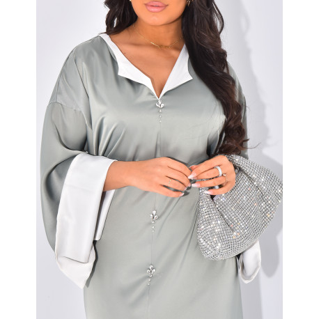 Abaya à bijoux et ceinture