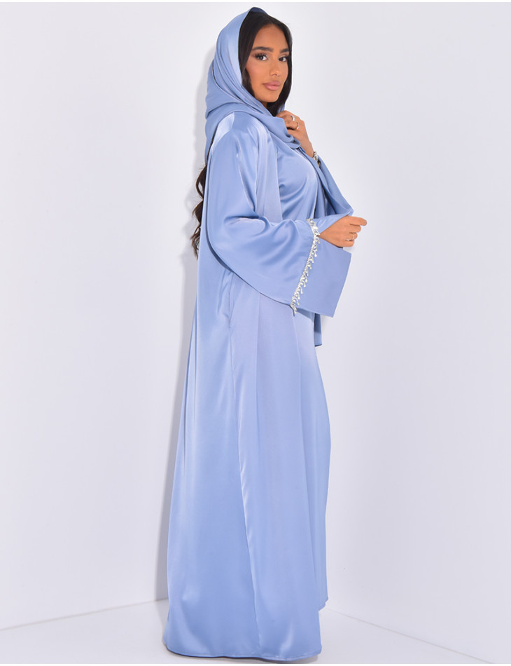 Sleeveless dress, kimono & matching scarf set