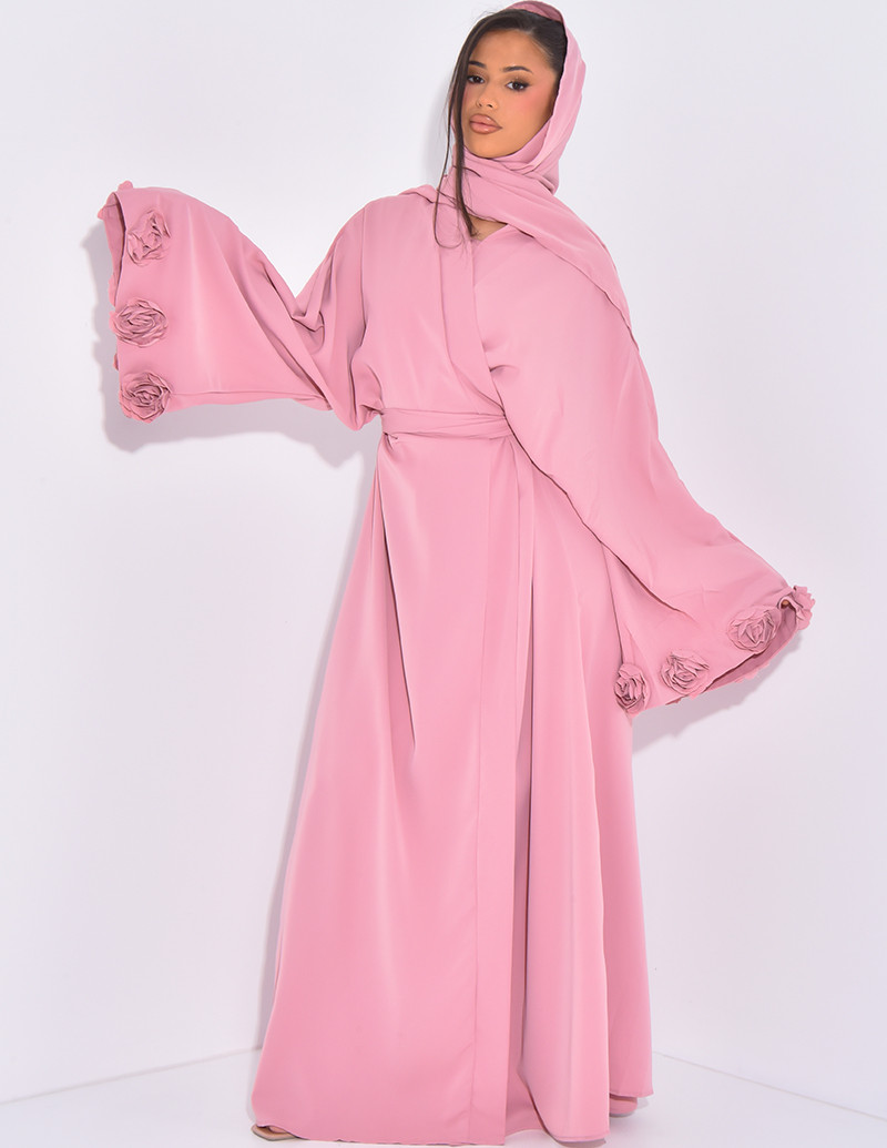 Ensemble kimono à fleurs,...