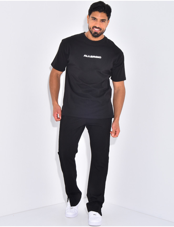 Pantalon homme à coutures apparentes