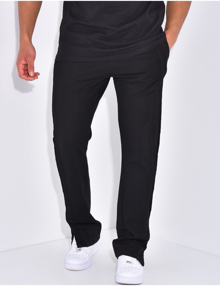 Pantalon homme à coutures apparentes