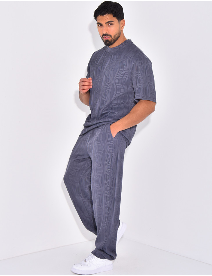 Ensemble plissé pantalon et t-shirt