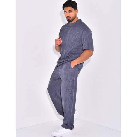 Ensemble plissé pantalon et t-shirt