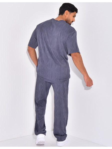 Ensemble plissé pantalon et t-shirt