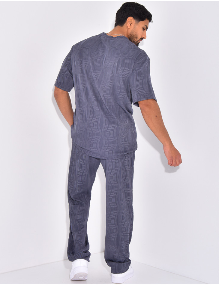 Ensemble plissé pantalon et t-shirt