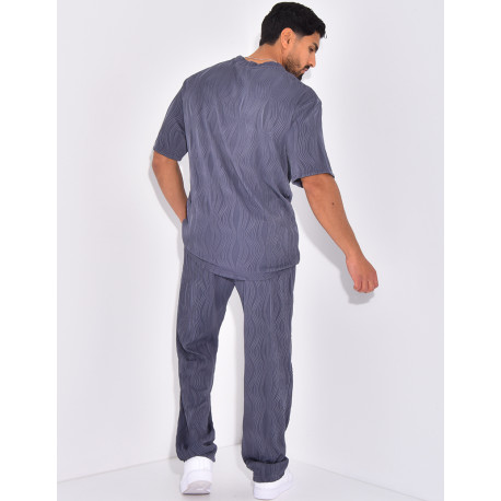 Ensemble plissé pantalon et t-shirt
