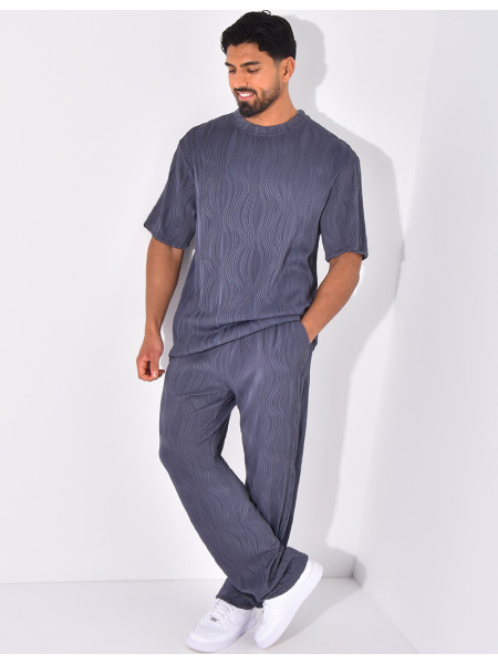 Ensemble plissé pantalon et t-shirt