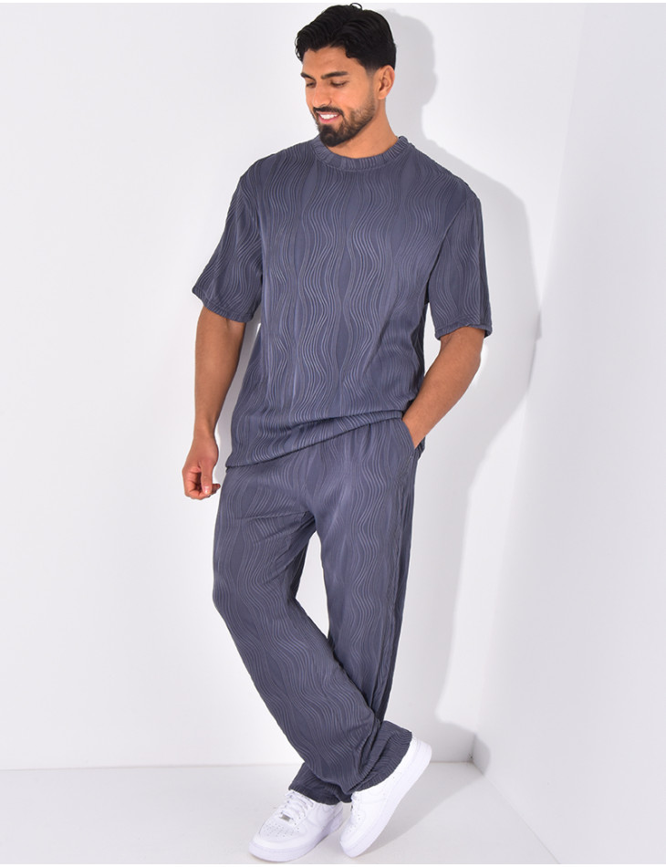 Ensemble plissé pantalon et t-shirt