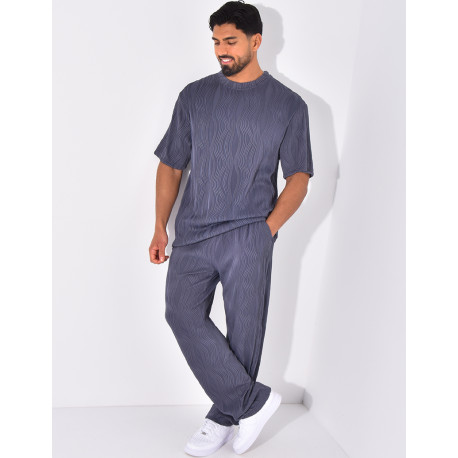 Ensemble plissé pantalon et t-shirt