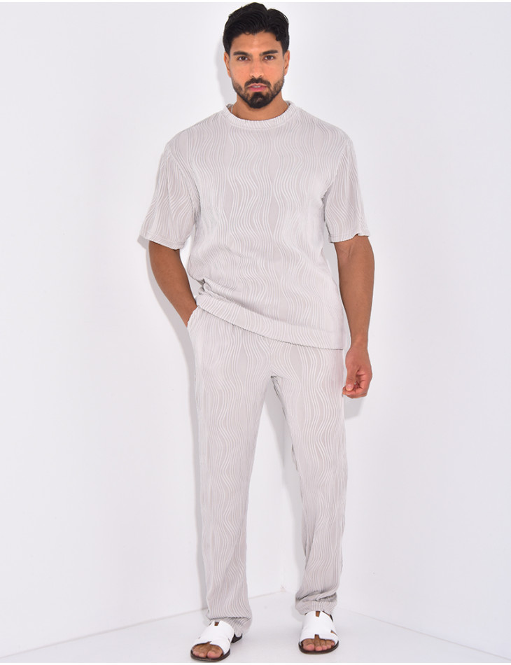 Ensemble plissé pantalon et t-shirt