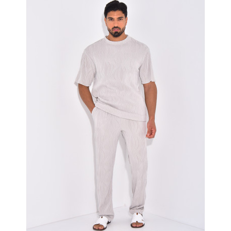 Ensemble plissé pantalon et t-shirt
