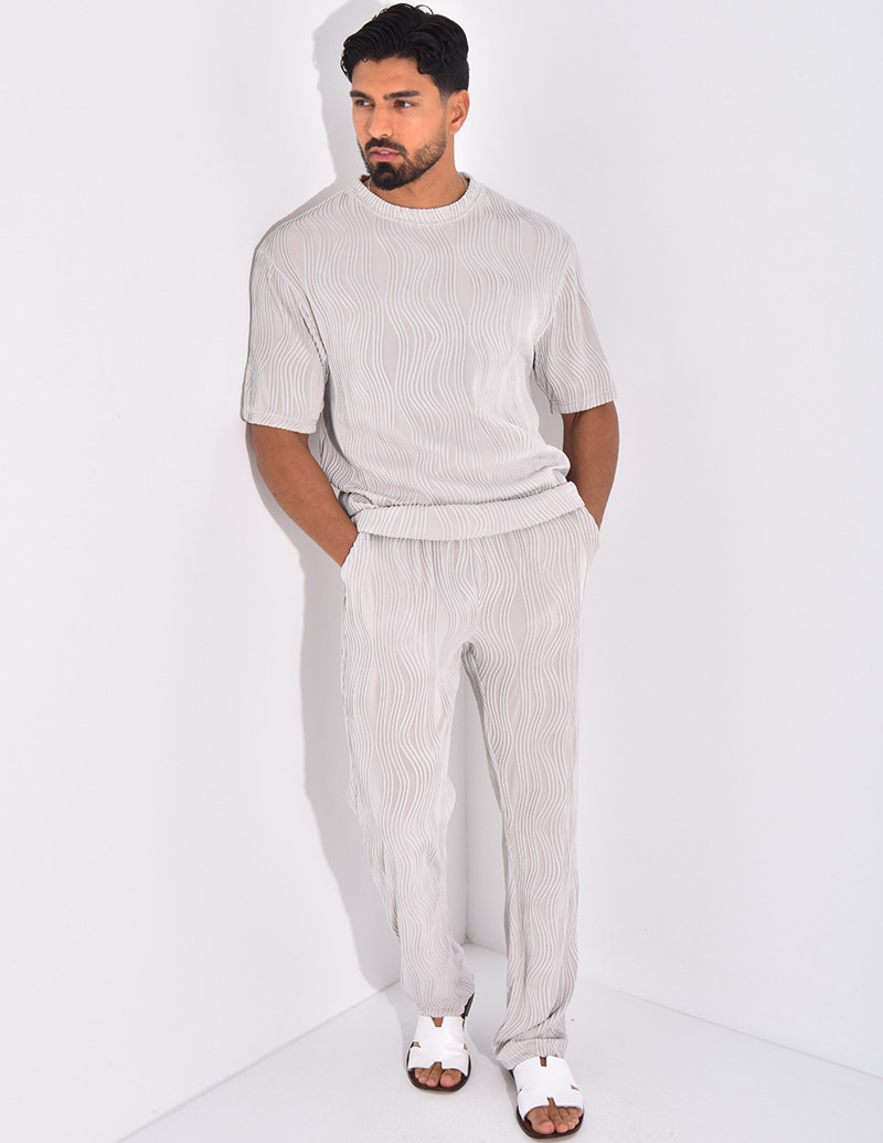 Ensemble plissé pantalon et...