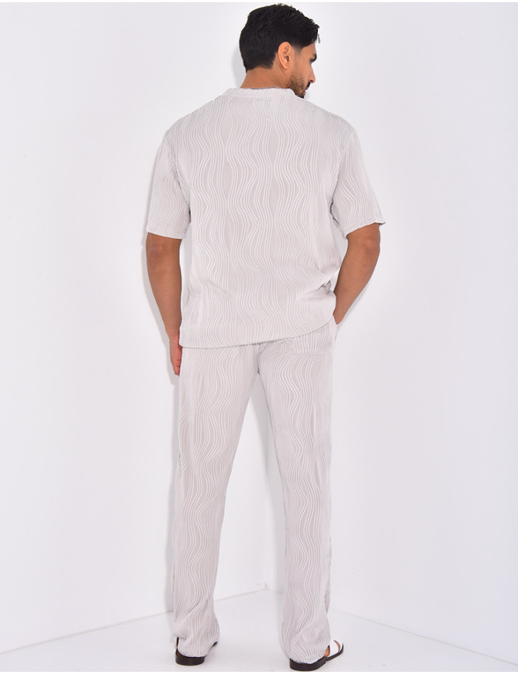 Ensemble plissé pantalon et t-shirt