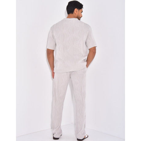 Ensemble plissé pantalon et t-shirt