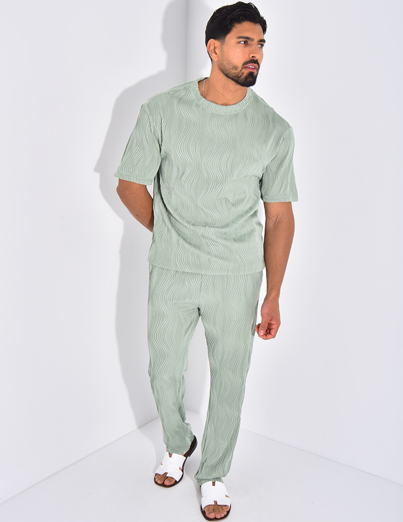 Ensemble plissé pantalon et...